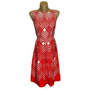 Dressbarn [8] Geometric Pattern Dress (2234)